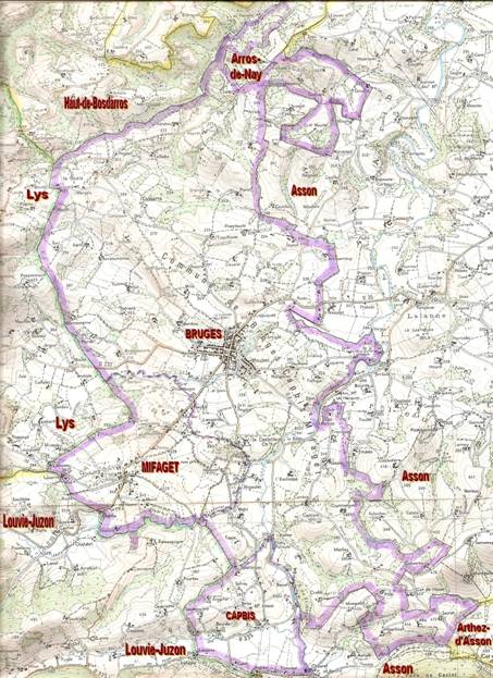 carte de Bruges Capbis Mifaget